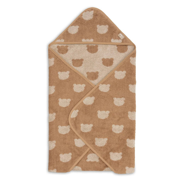 Cape de bain bébé Jacquard biscuit 75 x 75 cm - Jollein JOLLEIN