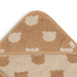 Cape de bain bébé Jacquard biscuit 75 x 75 cm - Jollein JOLLEIN