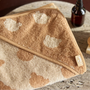 Cape de bain bébé Jacquard biscuit 75 x 75 cm - Jollein JOLLEIN