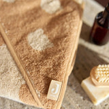 Cape de bain bébé Jacquard biscuit 75 x 75 cm - Jollein JOLLEIN