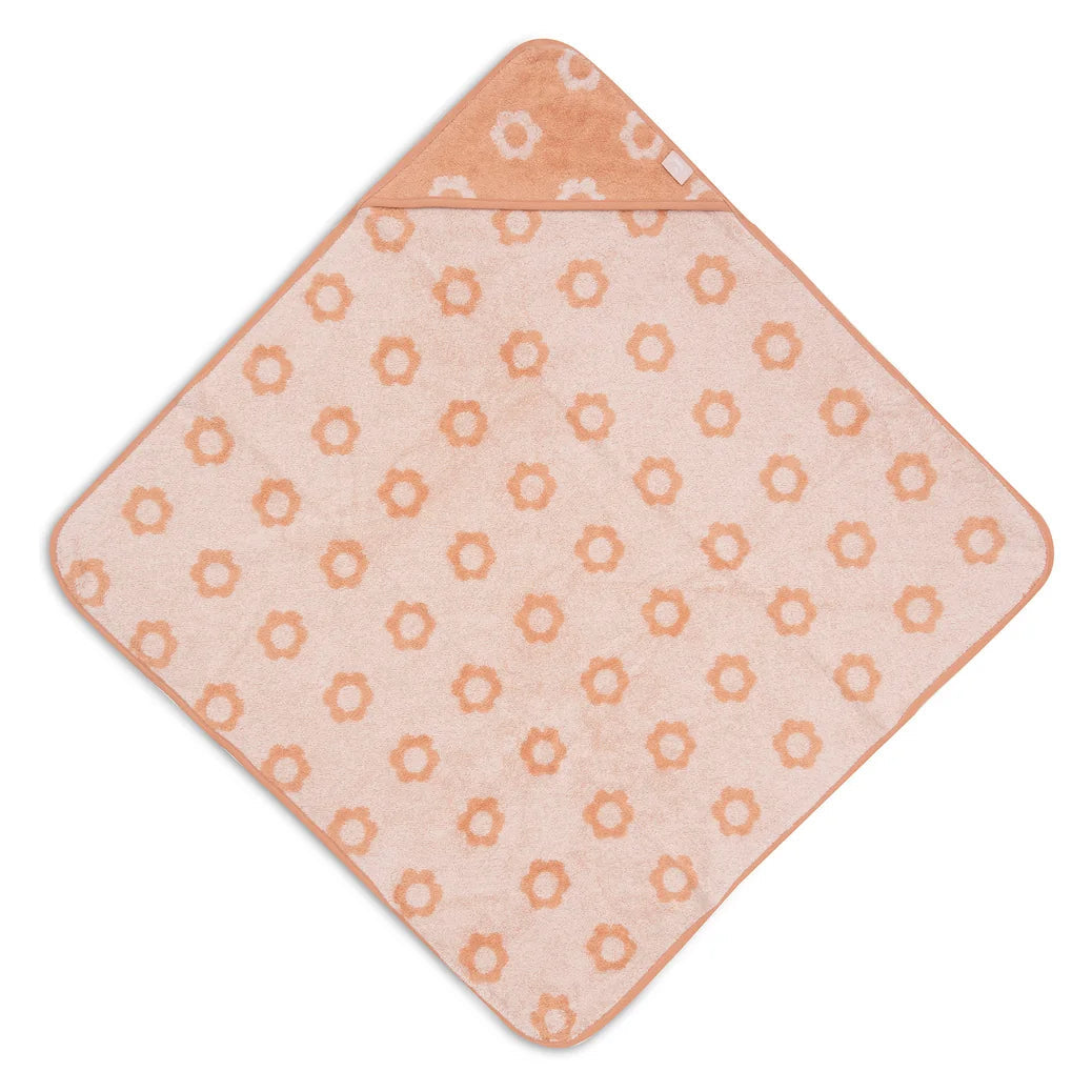 Cape de bain bébé Jacquard blush 75 x 75 cm - Jollein JOLLEIN