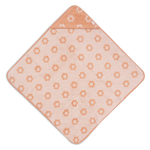 Cape de bain bébé Jacquard blush 75 x 75 cm - Jollein JOLLEIN