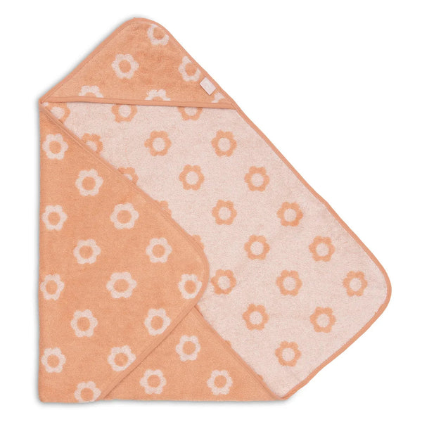 Cape de bain bébé Jacquard blush 75 x 75 cm - Jollein JOLLEIN