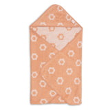Cape de bain bébé Jacquard blush 75 x 75 cm - Jollein JOLLEIN