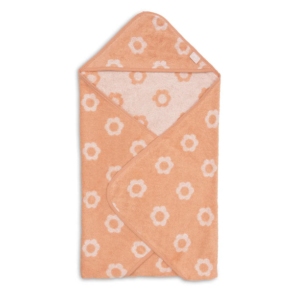 Cape de bain bébé Jacquard blush 75 x 75 cm - Jollein JOLLEIN