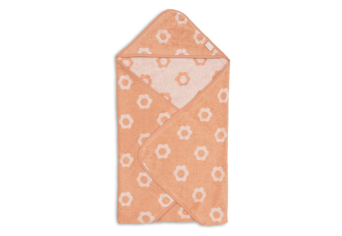 Cape de bain bébé Jacquard blush 75 x 75 cm - Jollein JOLLEIN
