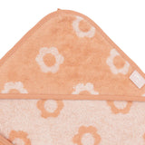 Cape de bain bébé Jacquard blush 75 x 75 cm - Jollein JOLLEIN