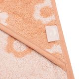 Cape de bain bébé Jacquard blush 75 x 75 cm - Jollein JOLLEIN