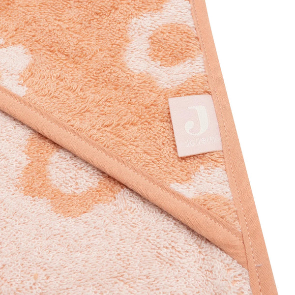 Cape de bain bébé Jacquard blush 75 x 75 cm - Jollein JOLLEIN