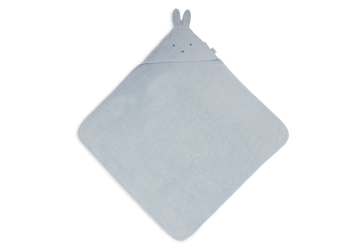 Cape de bain bébé Miffy bleue en éponge 75 x 75 cm - Jollein JOLLEIN