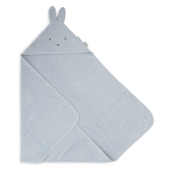Cape de bain bébé Miffy bleue en éponge 75 x 75 cm - Jollein JOLLEIN