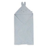 Cape de bain bébé Miffy bleue en éponge 75 x 75 cm - Jollein JOLLEIN