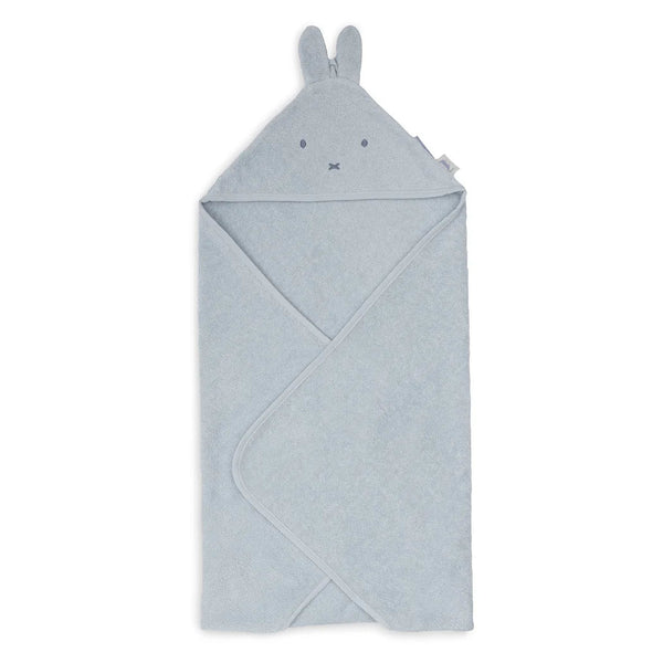 Cape de bain bébé Miffy bleue en éponge 75 x 75 cm - Jollein JOLLEIN