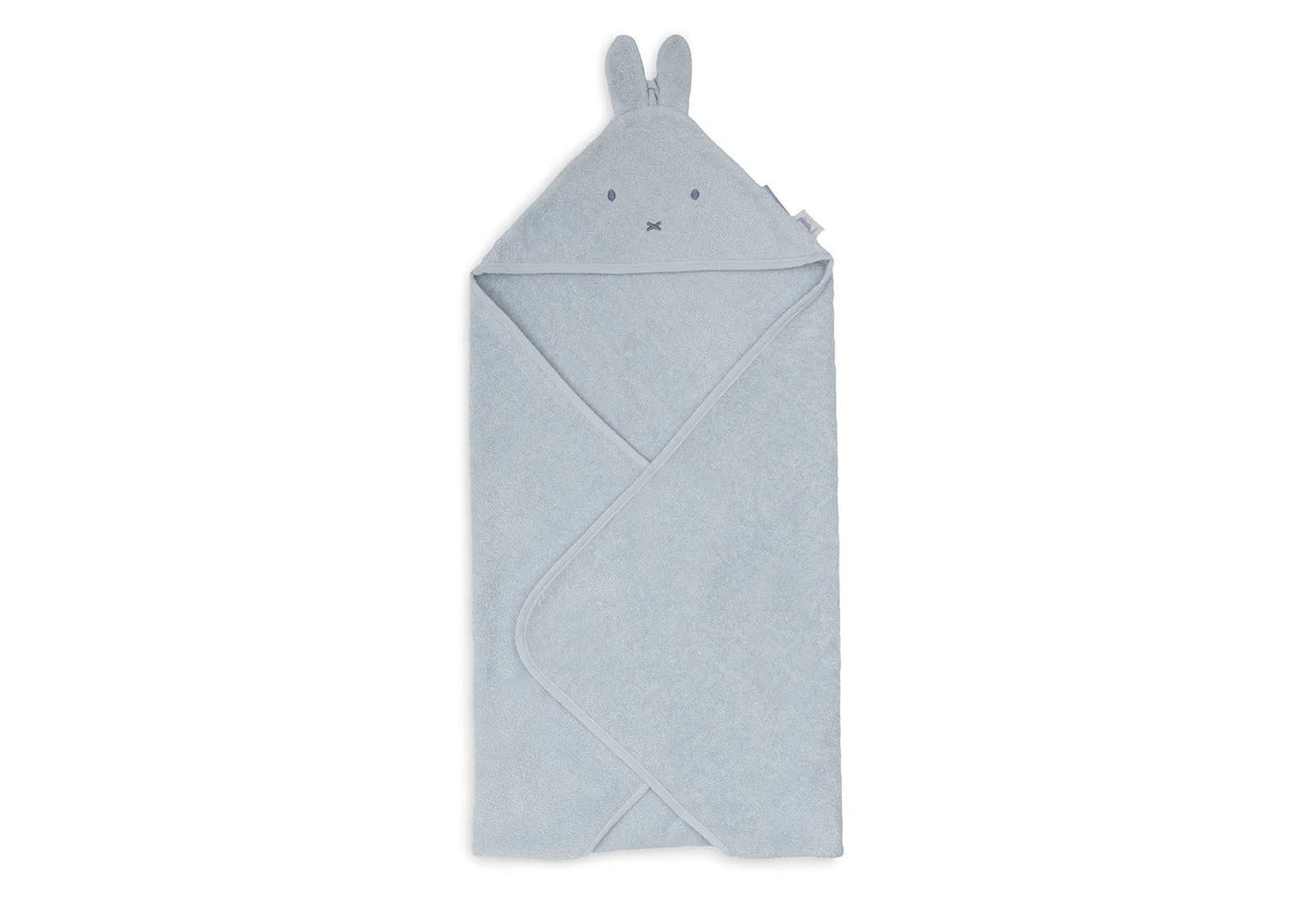 Cape de bain bébé Miffy bleue en éponge 75 x 75 cm - Jollein JOLLEIN