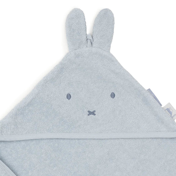 Cape de bain bébé Miffy bleue en éponge 75 x 75 cm - Jollein JOLLEIN