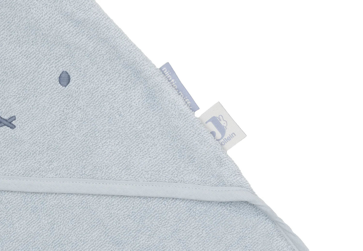 Cape de bain bébé Miffy bleue en éponge 75 x 75 cm - Jollein JOLLEIN