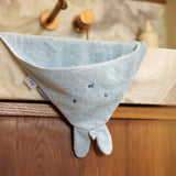 Cape de bain bébé Miffy bleue en éponge 75 x 75 cm - Jollein JOLLEIN