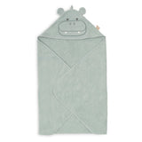 Cape de bain bébé avec capuche et oreilles 75 x 75 cm - Jollein hippopotame JOLLEIN