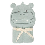 Cape de bain bébé avec capuche et oreilles 75 x 75 cm - Jollein hippopotame JOLLEIN