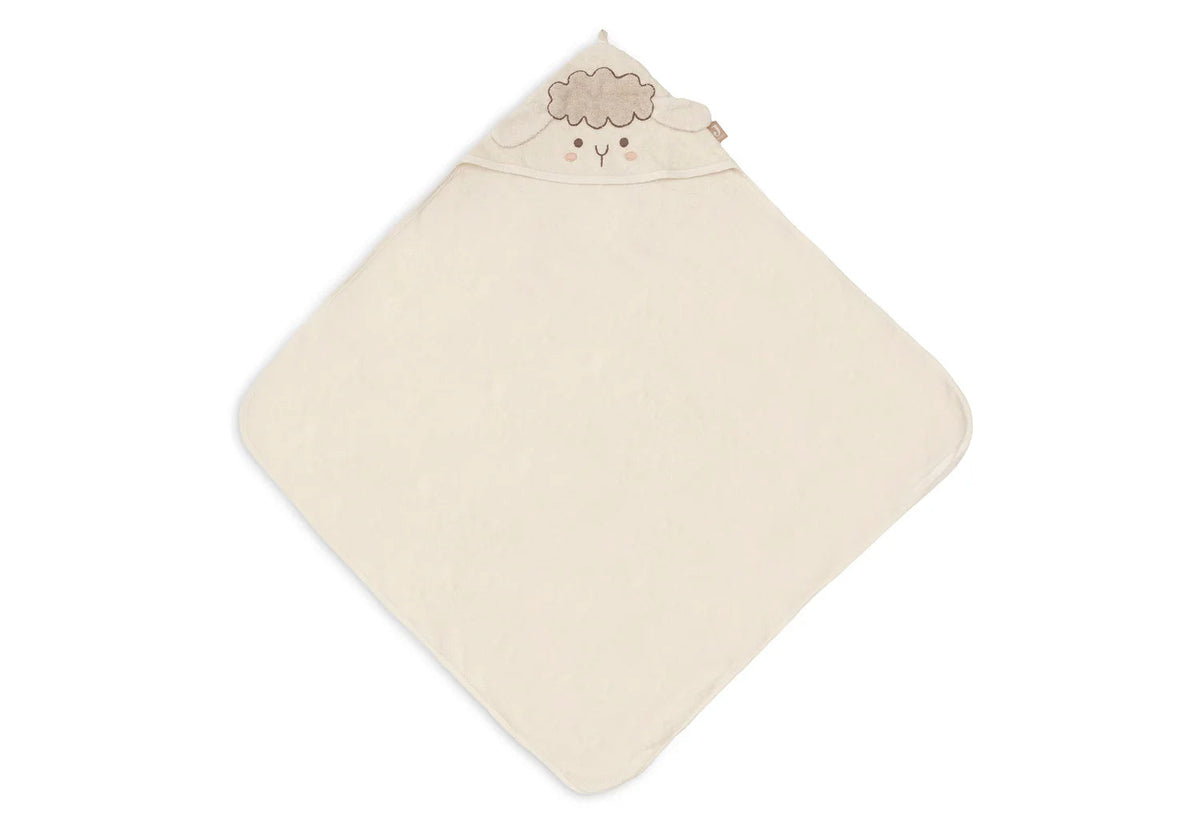 La cape de bain Jollein avec capuche et petites oreilles enveloppe bébé de douceur et de chaleur après chaque bain. Fabriquée en 100 % coton éponge, elle est douce, absorbante et confortable. Son format 75 × 75 cm et son design attendrissant en font un indispensable du linge de bain de bébé.