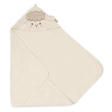 La cape de bain Jollein avec capuche et petites oreilles enveloppe bébé de douceur et de chaleur après chaque bain. Fabriquée en 100 % coton éponge, elle est douce, absorbante et confortable. Son format 75 × 75 cm et son design attendrissant en font un indispensable du linge de bain de bébé.