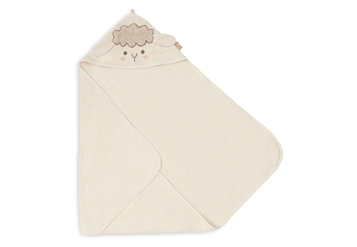La cape de bain Jollein avec capuche et petites oreilles enveloppe bébé de douceur et de chaleur après chaque bain. Fabriquée en 100 % coton éponge, elle est douce, absorbante et confortable. Son format 75 × 75 cm et son design attendrissant en font un indispensable du linge de bain de bébé.