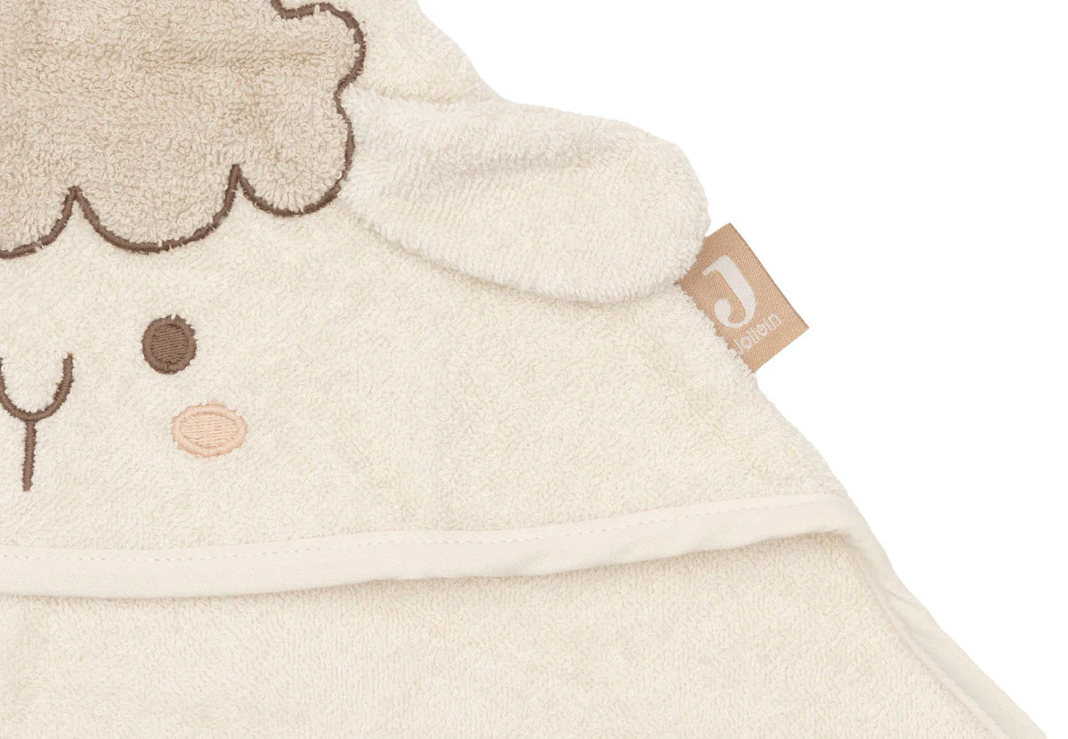 Cape de bain bébé avec capuche et oreilles 75 x 75 cm - Jollein mouton JOLLEIN