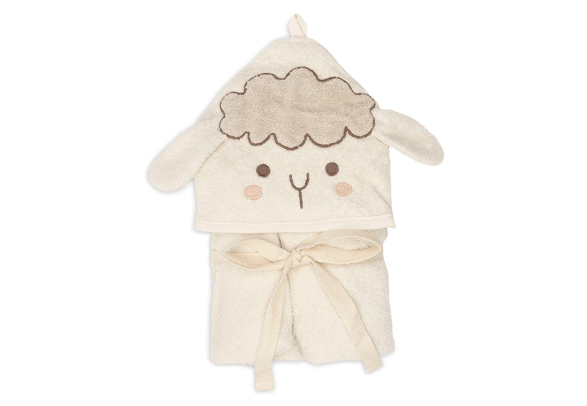 Cape de bain bébé avec capuche et oreilles 75 x 75 cm - Jollein mouton JOLLEIN
