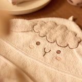 Cape de bain bébé avec capuche et oreilles 75 x 75 cm - Jollein mouton JOLLEIN