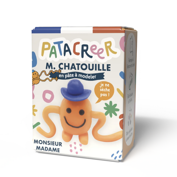 Kit à fabriquer Mr CHATOUILLE en pâte à modeler patacreer