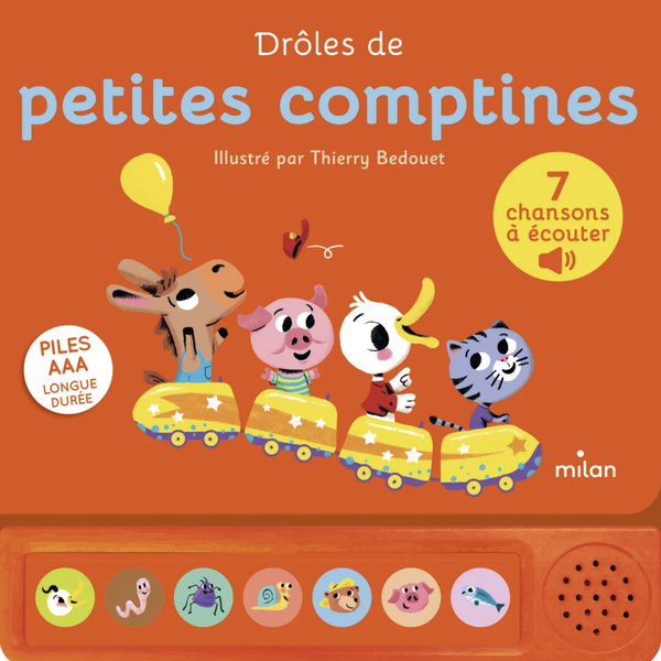 Drôles de Petites Comptines – Livre audio dès 1 an - Livre