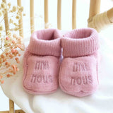 Chaussons naissance Mini Nous rose – douceur et tendresse pour les premiers jours TROIS KILOS SEPT