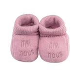 Chaussons naissance Mini Nous rose – douceur et tendresse pour les premiers jours TROIS KILOS SEPT