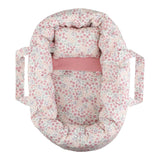 Couffin pour poupée rose – Motif floral LITTLE DUTCH