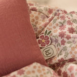 Couffin pour poupée rose – Motif floral LITTLE DUTCH