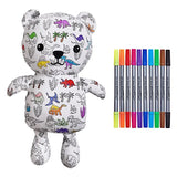 Stimulez la créativité de votre enfant avec l’ours en peluche à colorier EatSleepDoodle 🧸. Feutres lavables inclus, tissu doux, personnalisable et réutilisable à l’infini !