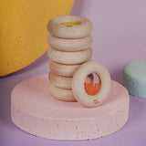 Donut jouet d’éveil sensoriel vert – jouet en bois bébé PETIT BOOM
