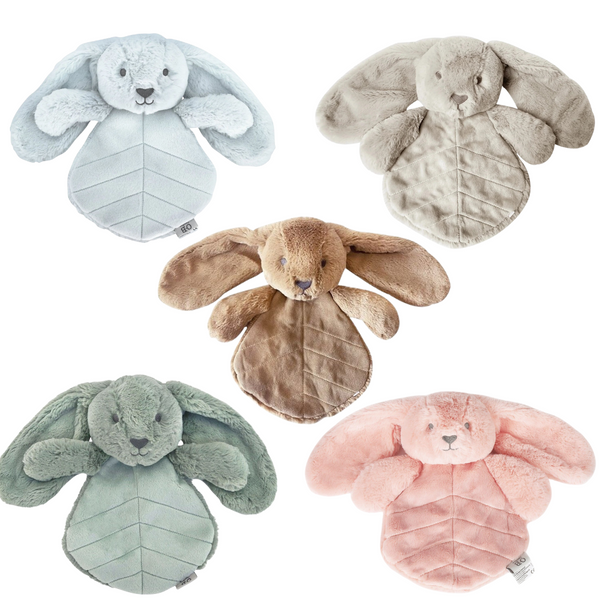 Doudou plat lapin 30 cm  – Crème
