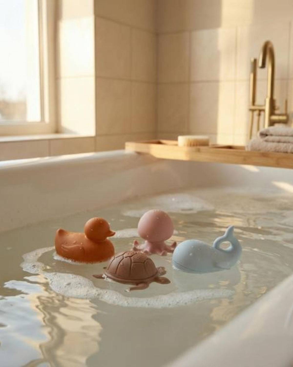 Jouet de bain 4 animaux océan GMLB