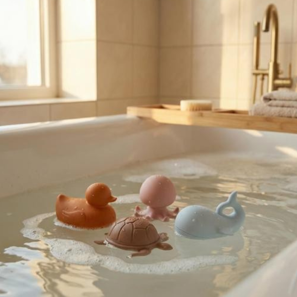 Jouet de bain 4 animaux océan GMLB