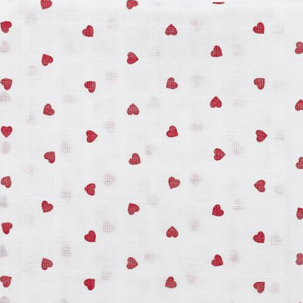 Lange coeur rouge 70x70cm