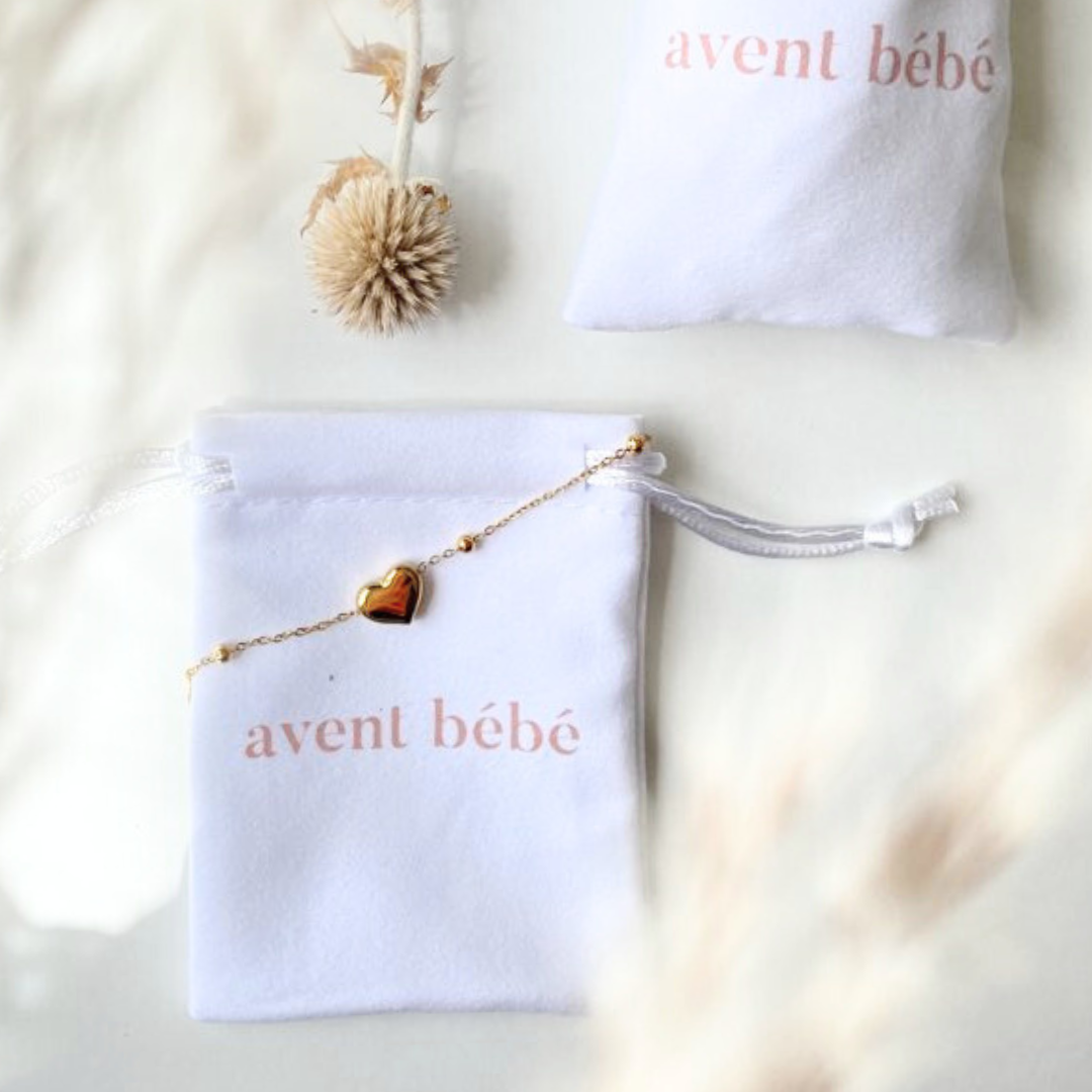Bracelet Réglable Coeur Avent Bébé