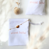 Bracelet Réglable Coeur Avent Bébé