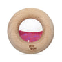 Donut jouet d’éveil sensoriel rose – jouet en bois bébé PETIT BOOM