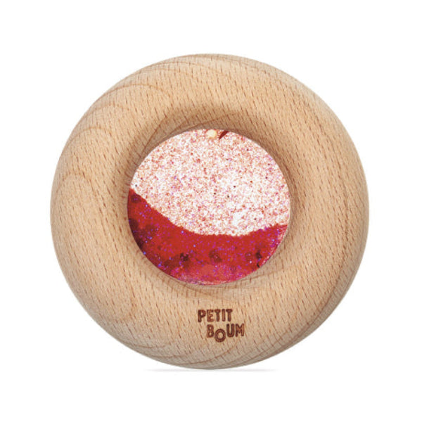 Donut jouet d’éveil sensoriel rouge – jouet en bois bébé PETIT BOOM