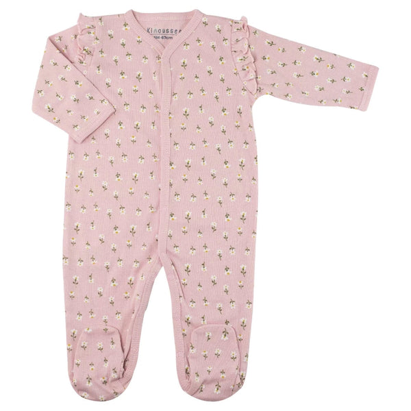 Pyjama dors bien bébé en maille côtelée Fleurie – 3 mois et 6 mois TROIS KILOS SEPT