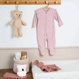Pyjama dors bien bébé en maille côtelée Fleurie – 3 mois et 6 mois TROIS KILOS SEPT