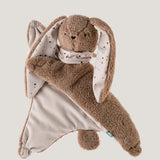 Doudou bouillotte lesté Lapin Marron myHummy Un deux croix