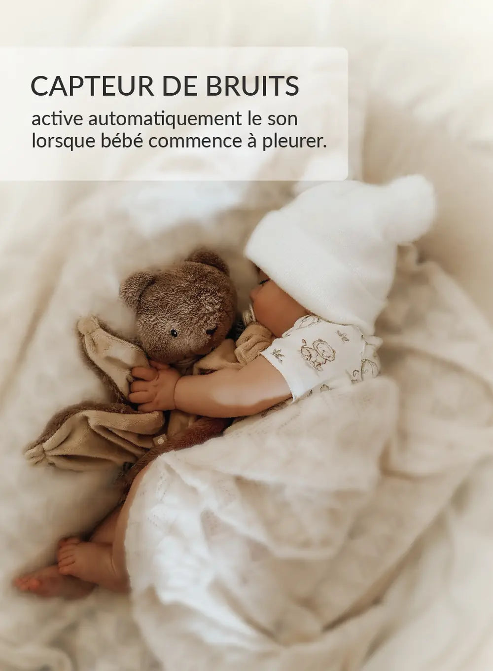 MyHummy Ourson plat Marron 5en1 veilleuse MUHYMMY