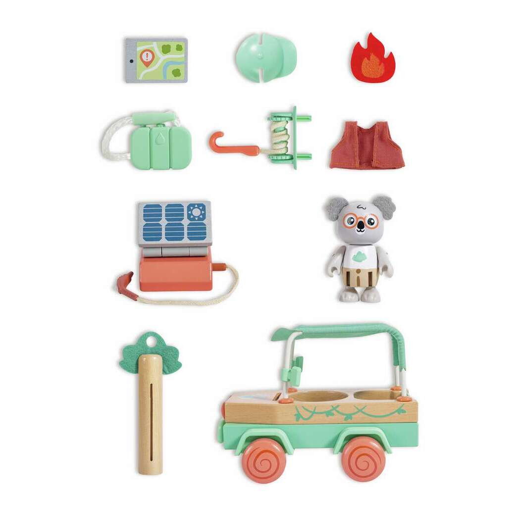 Voiture tout-terrain oscar enfant écologique – Jouet sauvetage forêt 3 ans